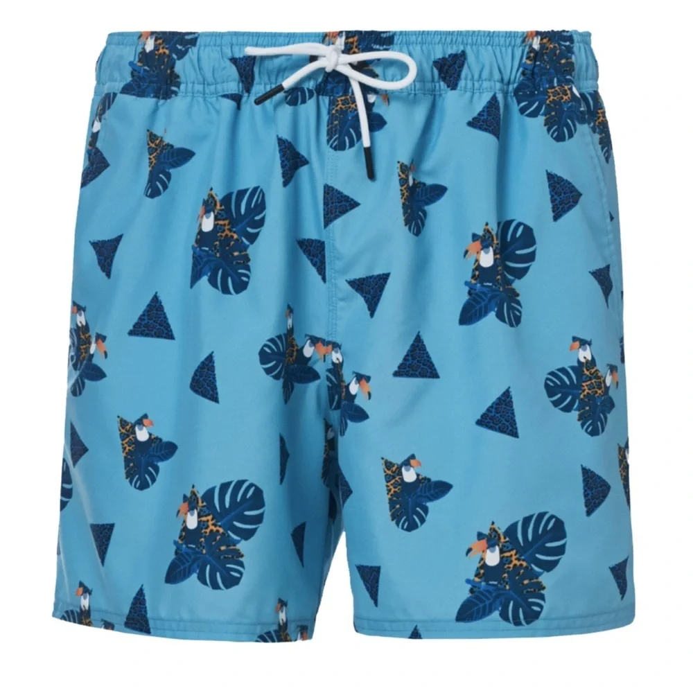 Oakley Toucan Tropics 16 Beach Blue Swim Trunks Shorts Men's Size XL